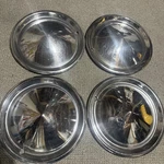 Speedway Motors 1957 Plymouth Cone Style Hubcaps, 15 Inch, Chrome, Set Of 4. Fixed Price $89.99.