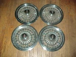 Oldsmobile Set 1972-79 Cutlass Wire Spoke Hubcaps Wheel Covers 14 Part# 253479. Fixed Price $189.99.