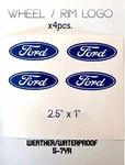 Ford Wheel Rim Center Cap Logos Decal Emblem Sticker 2.5" 1" Set X4. Fixed Price $10.69.