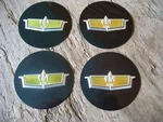 (4) Gm Nos Hub Center Medallion 1973 Chevrolet Chevy Caprice Black 2-7/8". Fixed Price $174.99.