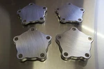 Fits B/g Rod Works Old School Wheels Block-off Aluminum Flat Center Dust Caps 4P. Fixed Price $100.00.