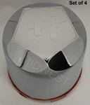 New Chrome 791B142L Helo HE791 Maxx 8 Lug Push Thru Center Caps 5.15 Bore. Fixed Price $108.00.