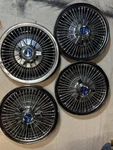 Vtg 1965-1966 Ford Mustang Galaxy Fairlane Spinner Wheel Covers Hubcap Set Of 4. Fixed Price $200.00.