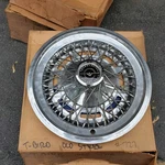 Nos 1974 - 1979 Ford Thunderbird 15" Wire Spoke Hubcap Wheel Cover. Fixed Price $75.00.