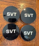 4 Ford Mustang Svt Wheel Center Cap P/n 1R33-1A096-AA Peel Off Sticker. Fixed Price $60.00.