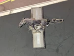 71-73 Ford Mustang Front Grille Badge Emblem Chrome Pony D1ZB-8B369AA. Fixed Price $20.00.