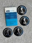 Nos 1976-1978 Ford Mustang Cobra Ii Wheel Cap Emblem Appliqu Set D6ZZ-1137-B. Fixed Price $89.99.