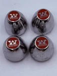 4- Western Chrome Custom Wheel Center Cap 992217A Antique Vintage Mag. Fixed Price $239.00.