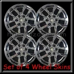 18" 2022-2023 Chevy Chevrolet Silverado 1500 Truck Chrome Wheel Skins Hubcaps. Fixed Price $160.00.