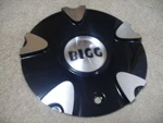 Bigg Black Machined Wheel Center #PD-CAPSX-P5174-AL Custom Aftermarket 7". Fixed Price $84.99.