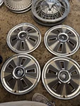 1966 Set Of Ford Mustang 14 Hub Caps. Fixed Price $160.00.