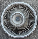 Single Used Lincoln And Town Car (1968-1969) 15" Fin/turbine Hubcap, C8VY-1130-A. Fixed Price $75.00.
