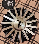 Velocity Wheels Part Number #CSVW10-1A Black/alloy Machined Center Cap.. Fixed Price $40.70.