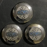 Vintage Set Of Cragar S/s Wheel Center Caps Mounting Hardware 3.25" 1/4" Od. Fixed Price $49.99.
