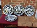 1971 Ford Mustang Boss 351 Nos 15" Simulated Mag Hubcaps D1ZA-1130-EB. Fixed Price $3500.00.
