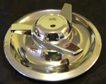 1967 Camaro Style Chevy Rally Chrome Tri Bar Spinner Hub Caps Left Swept Top. Fixed Price $87.99.
