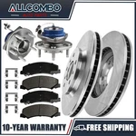 Front Wheel Hub Bearing Disc Brake Rotor Pad Kit For Chevy Impala Buick Lucerne. Fixed Price $179.97.
