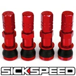 4 Pc Red Aluminum Valve Stems With Caps For Tire/wheel/rim/car/truck/suv P5. Fixed Price $20.30.