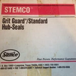 New Stemco Wheel Seal 320-2117. Fixed Price $48.75.