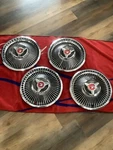Nos 1968 Mercury Cougar Recessed Spinner Hubcaps C8WY-1130-B. Fixed Price $1100.00.