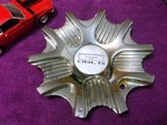 Qty: X1 Dbl G Custom Chrome Wheel Center Cap Hub Part #C-077. Fixed Price $79.99.