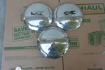 Kaiser Dogdish Hubcaps 1952 1953 1954 Standard Manhattan Special Deluxe Set Of. Fixed Price $88.00.