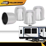 Fit For 1/4", 3.25" Trailer Rims Center Bore Push Through Cap. Fixed Price $25.26.
