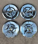 1957 Dodge Lancer Knight Spinner Hubcaps Set Of 4 Oem Mopar 3 Spoke Wheel Covers. Fixed Price $199.97.