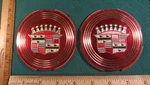 CG32 Cadillac Center Emblems Vintage Plastic 1957 Saber Wheels Eldorado. Fixed Price $69.99.