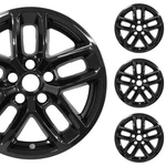 Pacrim 18" Gloss Black Wheel Skin Set For Jeep Grand Cherokee Laredo X (2021-25). Fixed Price $142.99.