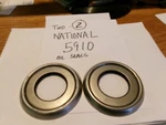 (two) National 5910 Oil Seals Id 1.885" Od 3.703"=$13.98 =$6.99 Ea=free Ship. Fixed Price $13.98.