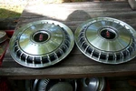 Oe Vintage Pair 14 Inch Wheelcovers, Deluxe Version, 1967 Olds/olds Cutlass 4003. Fixed Price $74.52.