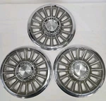 Set Of 3 1965 Pontiac Bonnevile Catalina Tempest 14INCH Stainless Steel Hub Caps. Fixed Price $76.95.