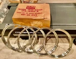 Nos 1949 1953 Ford 15" Wheel Trim Rings Set Of CPA-18303-B. Fixed Price $199.99.