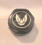 67-92 Firebird Ta Steel Wheel Plastic Black Silver Brd Center Cap Nos 10004652-1. Fixed Price $24.95.