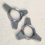 (2) Oem 1957 Chevrolet Bel-air 150/210 Bar Spinner Center Caps (3736338). Fixed Price $29.99.