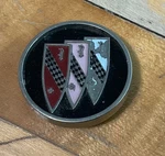 1968-69 Buick Skylark = Interior Tri-shield Console Emblem Oem # 1383995. Fixed Price $24.99.
