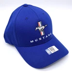 Hat Cap W/ Ford Mustang Pony Grille Emblem - Blue White Stitching. Fixed Price $19.99.