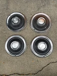 Set Of 4 OEM1969 Ford Thunderbird 15 Wheel Covers Hubcaps Nuts C9SZ-1130A 666. Fixed Price $90.00.