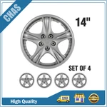 14" Set Of Silver Full Hub Caps Wheel Covers Snap On Fits R14 Tire & Rim. Fixed Price $34.69.