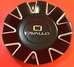 One Used Cavallo Wheels Black & Silver Metal Center Cap No Part # /15870. Fixed Price $34.99.