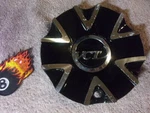 X1 Vct Bossini Black Machined Wheel Center Cap Part #KT213-20/22 85 Al Fwd Rim. Fixed Price $79.99.