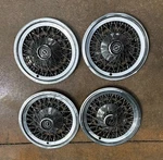 (4) Oem 1974-1979 Ford Thunderbird T-bird 15" Wire Spoke Hubcap Wheel Cover Vint. Fixed Price $79.00.