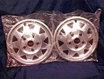 2 Vintage Del-met Universal 15" Heavy-gauge Aluminum Wheel Covers Hub Caps Nos. Fixed Price $115.95.