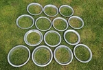Lot Of Vintage Trim Rings For 14" Wheels Set Beauty Rally Rims. Fixed Price $179.00.