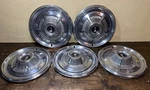 Vintage Plymouth Hubcaps 14" Wheel Covers Belvedere Fury Satellite Set 5 Mopar. Fixed Price $149.99.