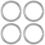 4 New 15' Chrome Steel Wheel Trim Rings Beauty Rims Glamour Edge Bands. Fixed Price $54.90.