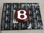 Bentley Continental Gt & Flying Spur Red Wheel Center Cap X4. Fixed Price $233.10.