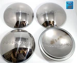 (set Of 4) 1940 Ford Deluxe Hubcaps Embossed Logo Stainless Steel. Fixed Price $144.95.