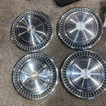 1976-1988 Gmc 15" Hubcaps W/ 16" Adapter Full Wheel Cover Sierra Jimmy. Fixed Price $100.00.
